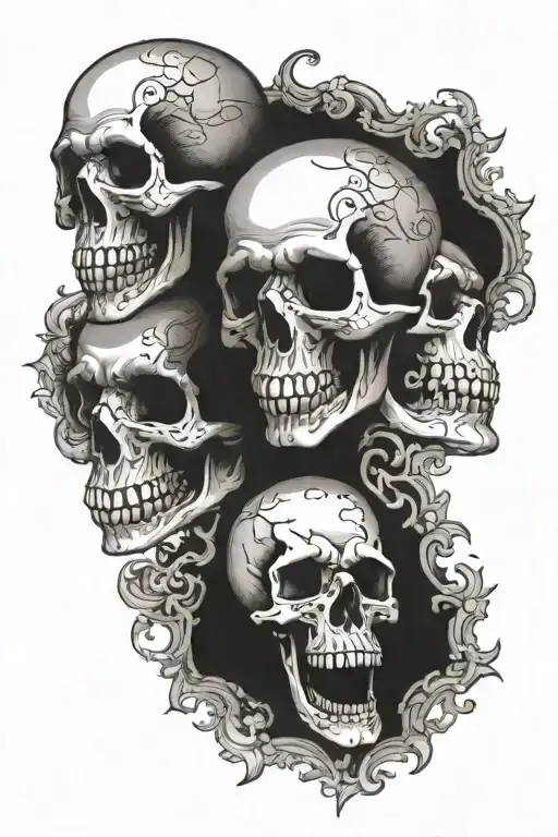 Skulls See No Evil Speak No Evil