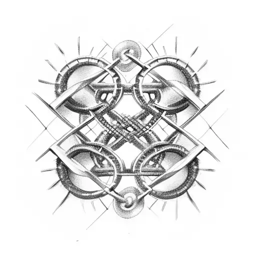A Dna Double Helix Intertwined With Gears And Mechanical Elements