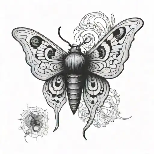 Gothic Celestial Moth Like A Mask