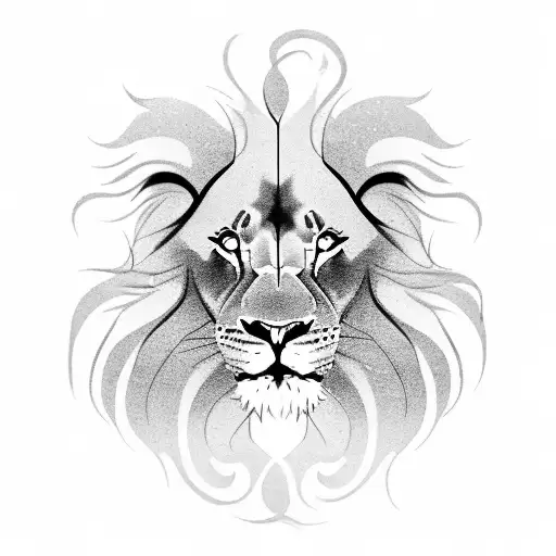 Simple Lion With Scar