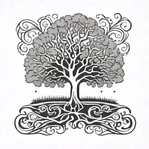 Liberty Tree Silhouette