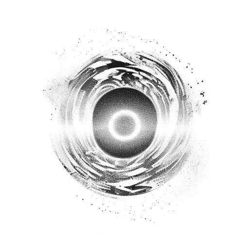 Swirling Into A Black Hole Vertical