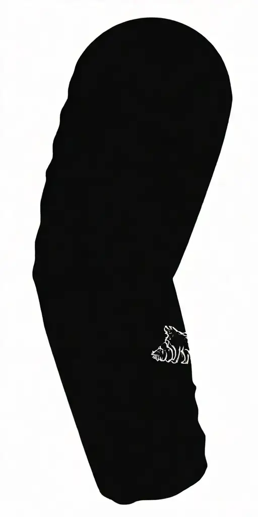 Angry Wolf In The Woods Chasing A Vampire Girl Standing