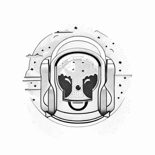 Astronaut Sitting On Plannet