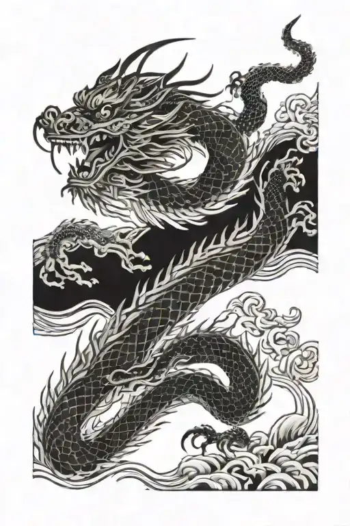 Chinese Dragon Flying