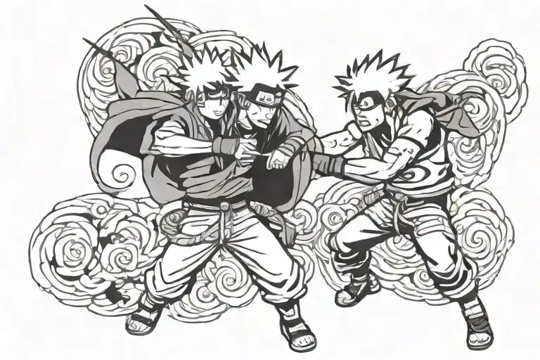 Naruto And Sasuke Fighting