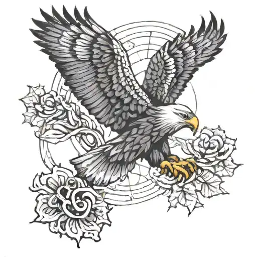 Army Eagle Bright Fall Colored