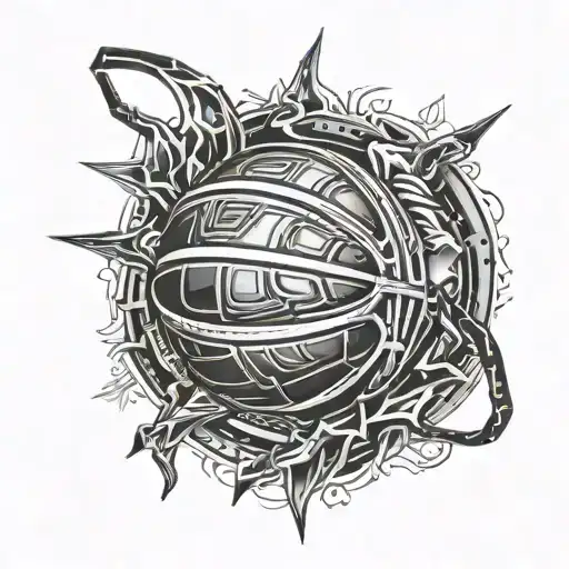 Basketball And Forearm Ring