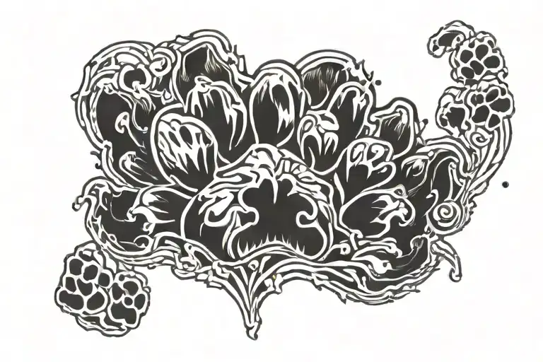 Tribute To Dog Paw Print