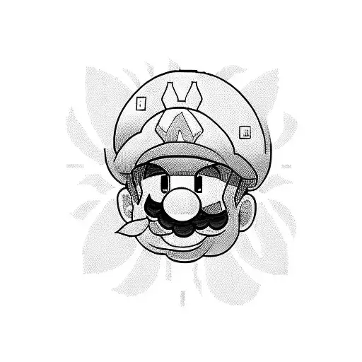 Mario Pixelated Mushroom