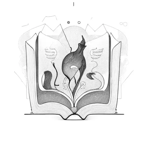 An Open Book With Coding Lines And Symbols Flowing Out As If It's Coming To Life