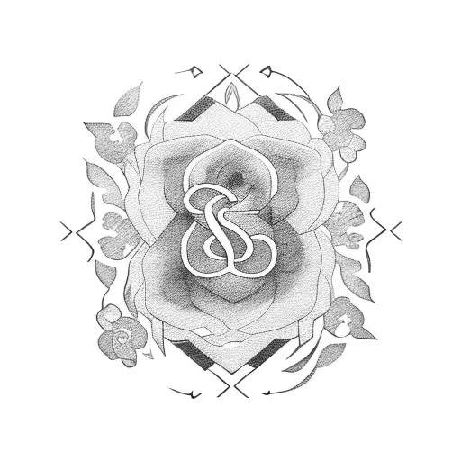 Blackpink Logo With A Floral Twist