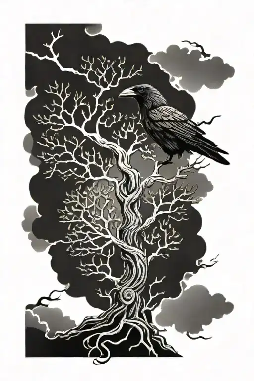 Yggdrasil Bicep Two Ravens