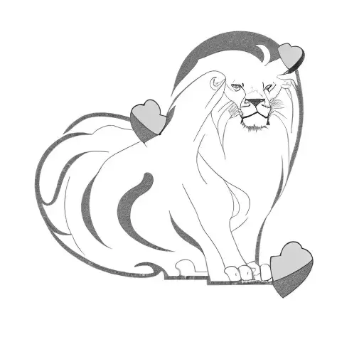 A Lion In The Shape Of A Heart