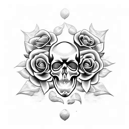 Skull And Roses