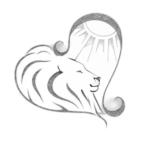 A Lion In The Shape Of A Heart