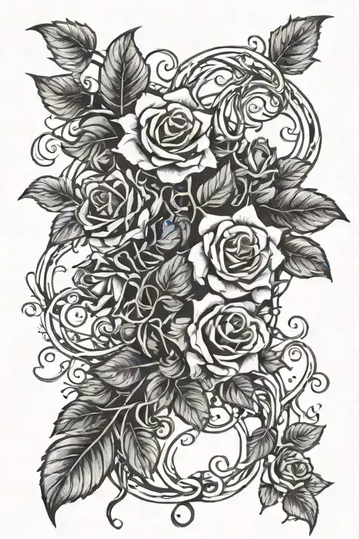 Vine And Roses Tangled