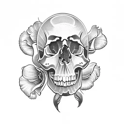 Skull And Iris