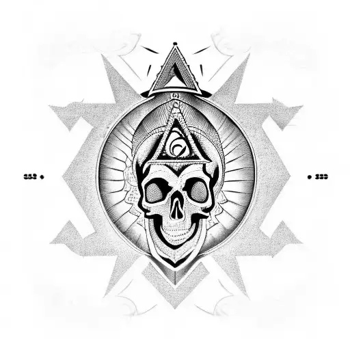 Golden Ratio Masonic Skull