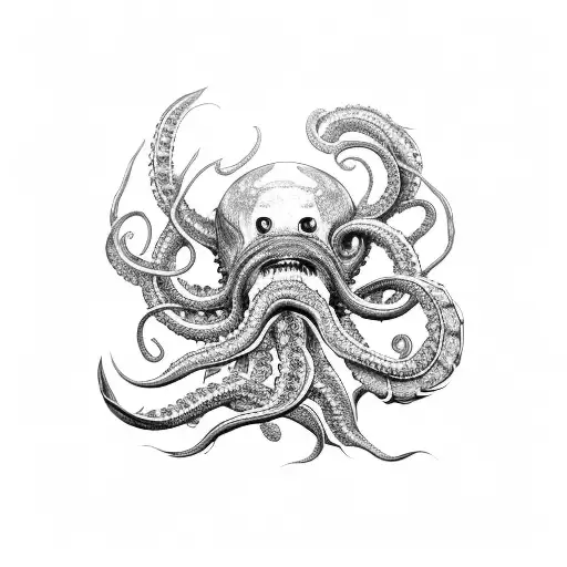 Kraken Wrapped Itself Around Sculpture