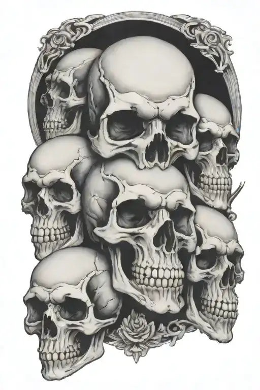 Hear No See No Evil Speak No Evil Skulls