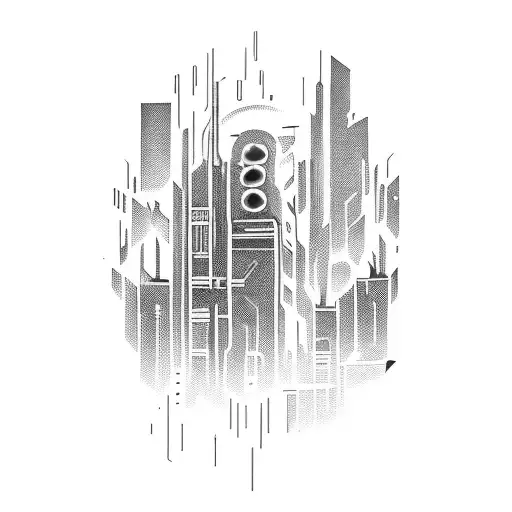 Cyberpunk Cityscape With Neon Lights And Flying Cars