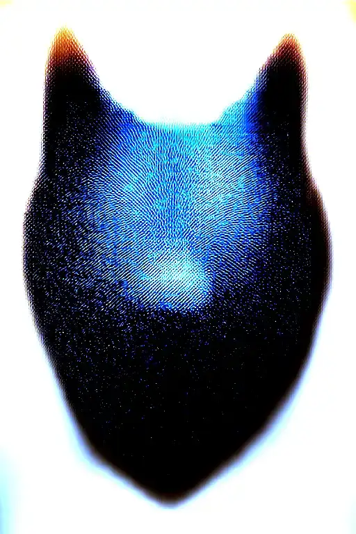 Growling Wolf Face And Realistic Rocky Mountains Inside