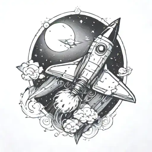 Rocket Ship Blasting