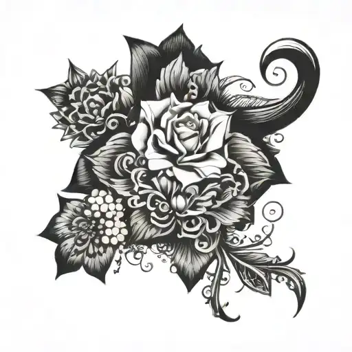 Small Tattoo In Dark Style
