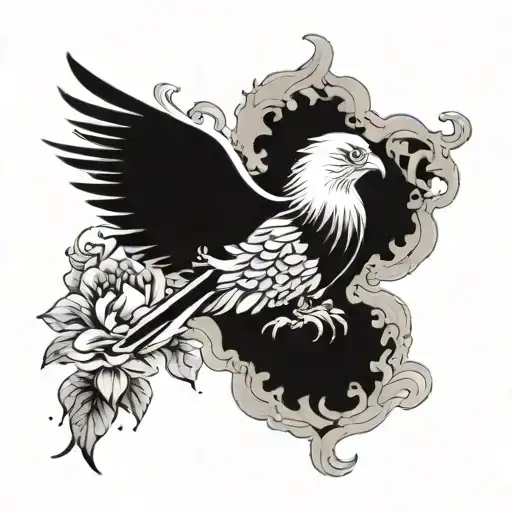 Peonixe Bird Rising From Ashes