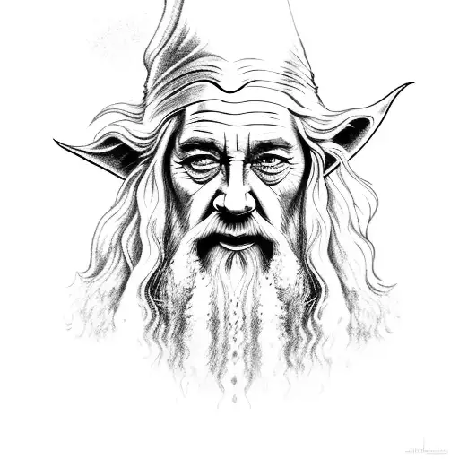 A Detailed Portrait Of Gandalf
