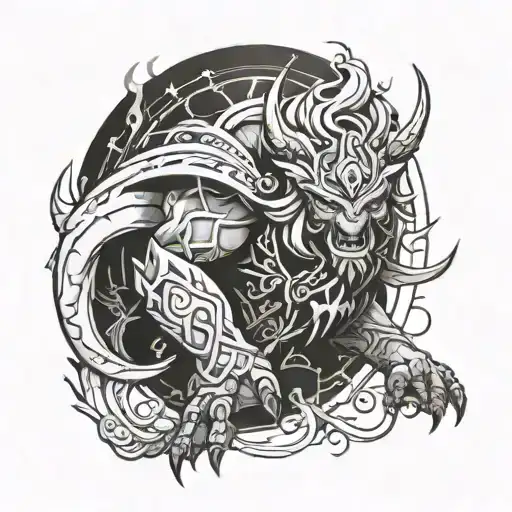 Phantom Ganon Bursting Through Dark Portal