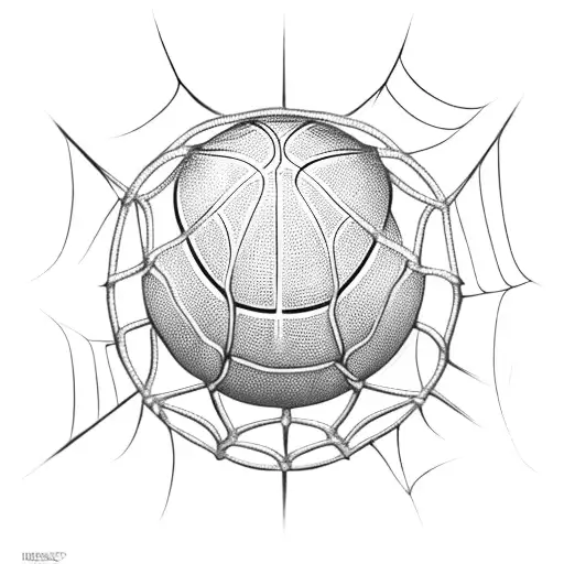 Nba Player Dunking A Basketball With A Spiderweb Background