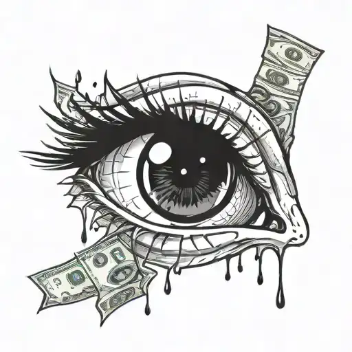 Tearing Eye Surrounded By Hate And Money