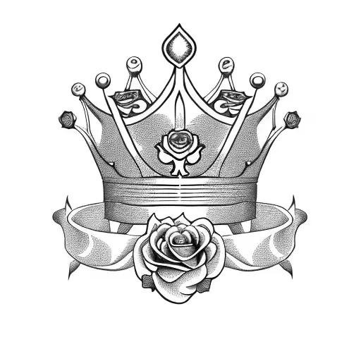 Name Crown With Roses