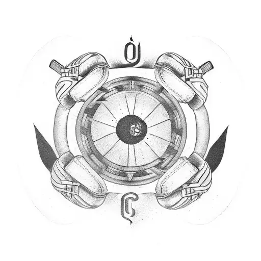 Olympic Circle With Boxing Gloves And Crossfit