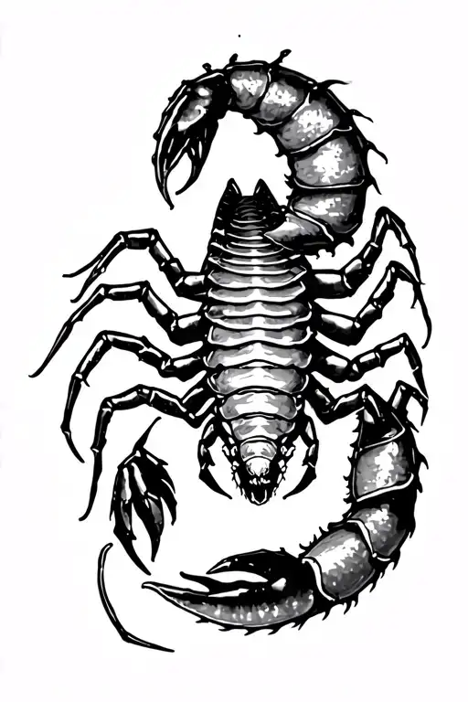 Scorpion Over Shoulder Tail Wraps Around Arm