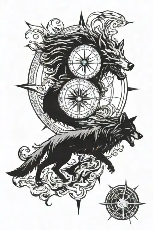 Fenrir Norse Compass