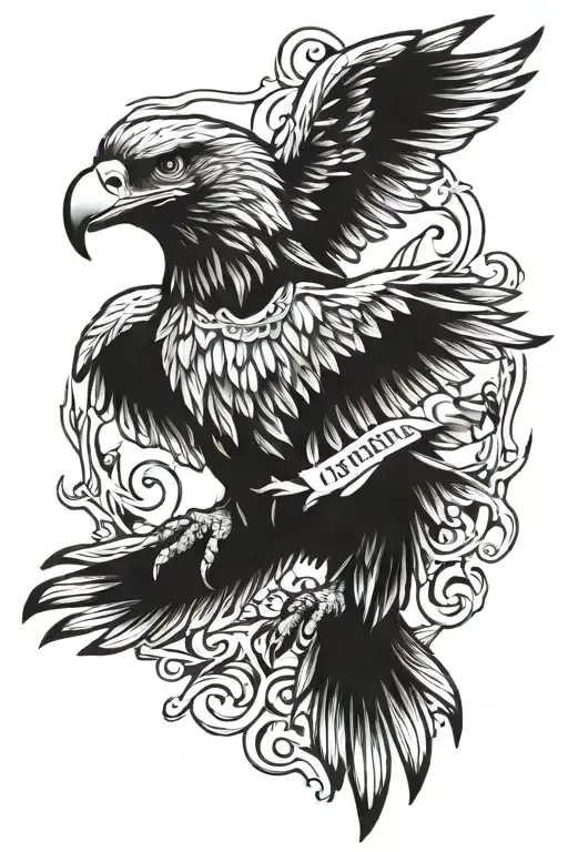 Eagle Fallen Loved Ones Text