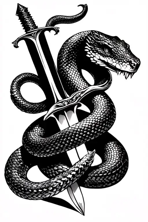 Snake With A Sword