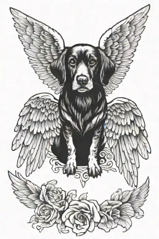 Dog Angel Wings