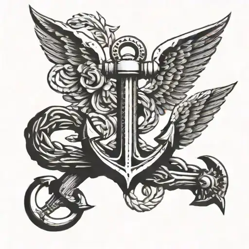 Anchor With Wing Attached
