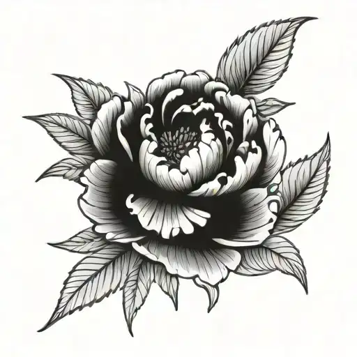 Gothic Peony Flower