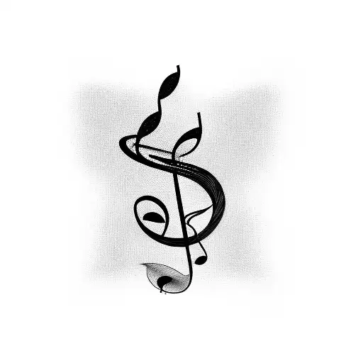 A Coffee Cup With A Hidden Musical Note Design