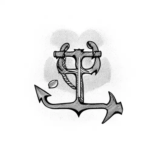 Broken Heart With Anchor