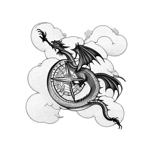Dragon Storm Cloud Compass