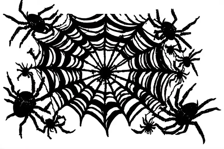 Spider Web Corner Without Spiders