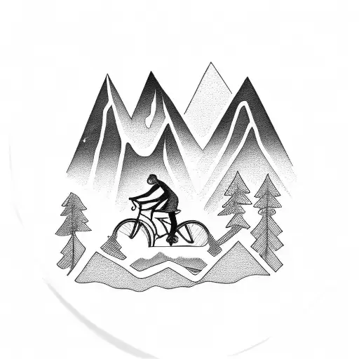 Bicycle Mountain Scene Adventure