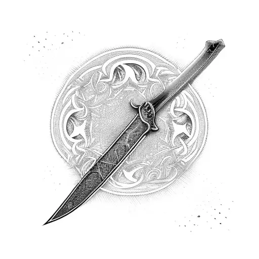 Sword With Tribal Blade