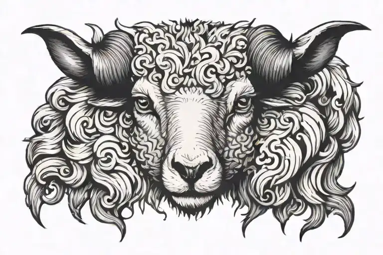 Scary Sheep Wearing Wolf Skin